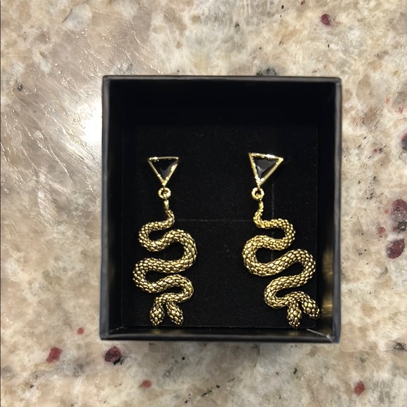 Little Rooms Jewelry - Little Rooms Gold Twin Snake Earrings